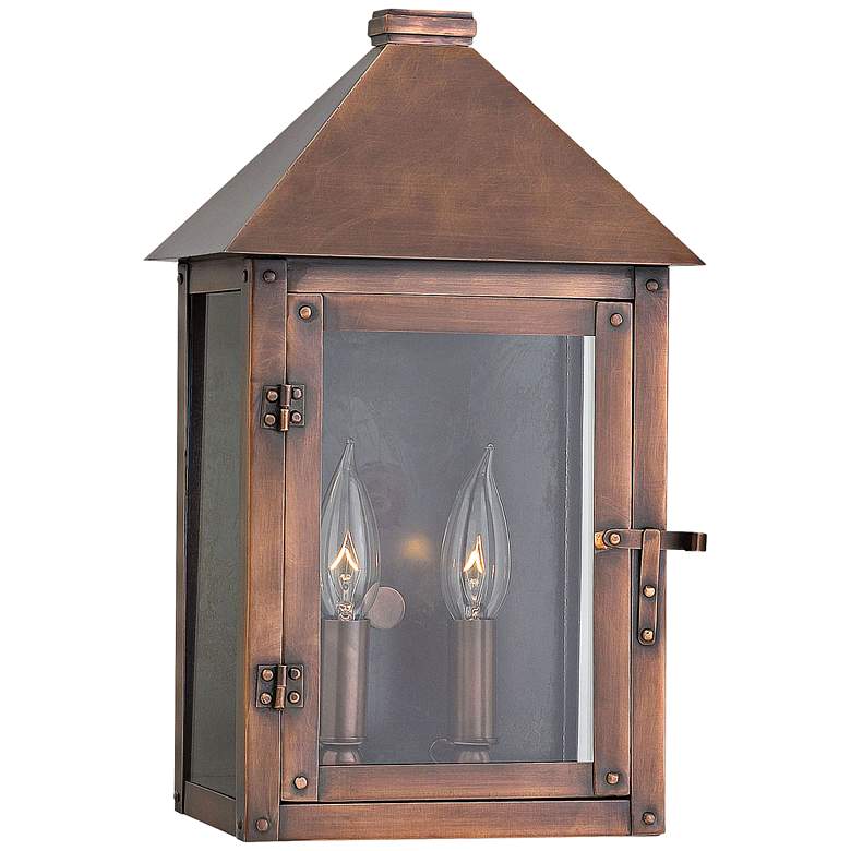 Image 1 Hinkley Thatcher 14 inch High Antique Copper Outdoor Wall Light