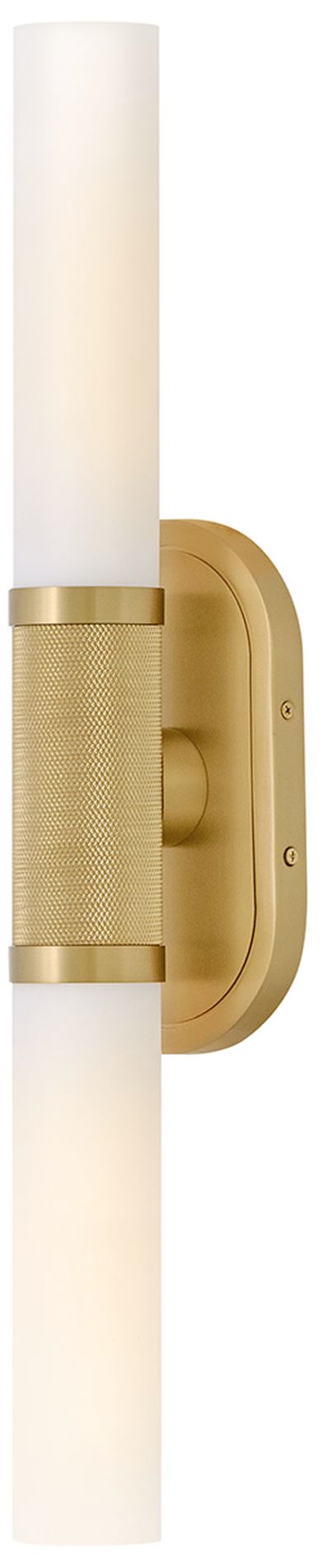 Hinkley Thayer Large Two Light Sconce 24.5" Lacquered Brass