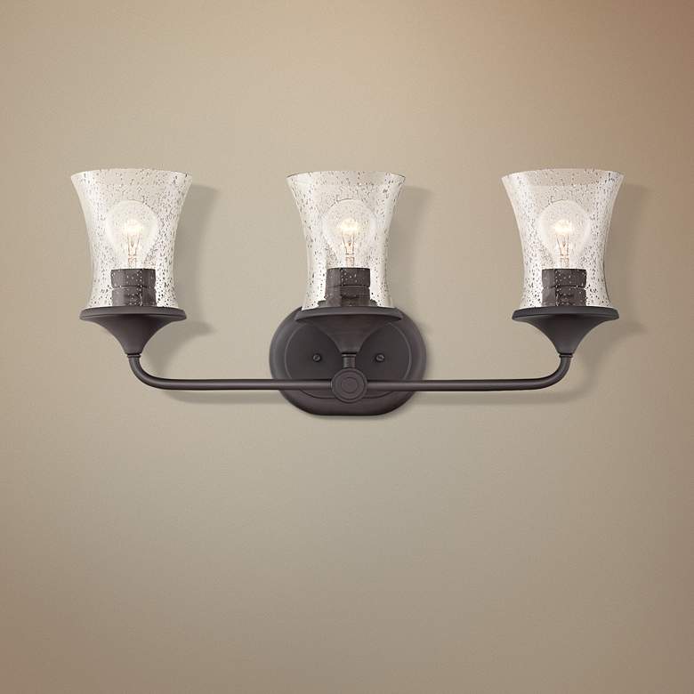 Image 1 Hinkley Thistledown 24"W Buckeye Bronze 3-Light Bath Light