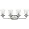 Hinkley Thistledown 30"W Brushed Nickel 4-Light Bath Light