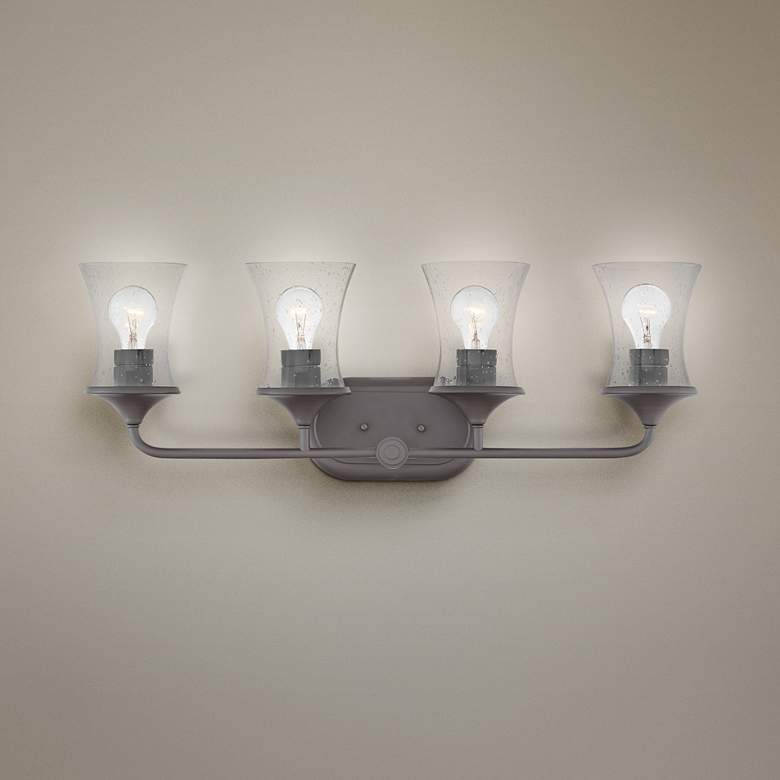 Image 1 Hinkley Thistledown 30"W Buckeye Bronze 4-Light Bath Light