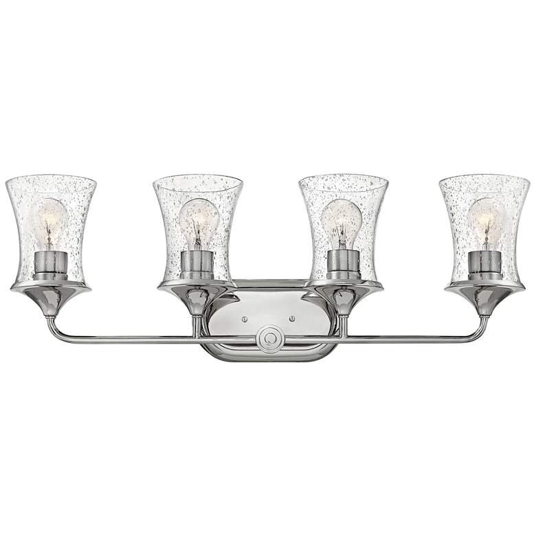 Image 1 Hinkley Thistledown 30 inchW Polished Nickel 4-Light Bath Light