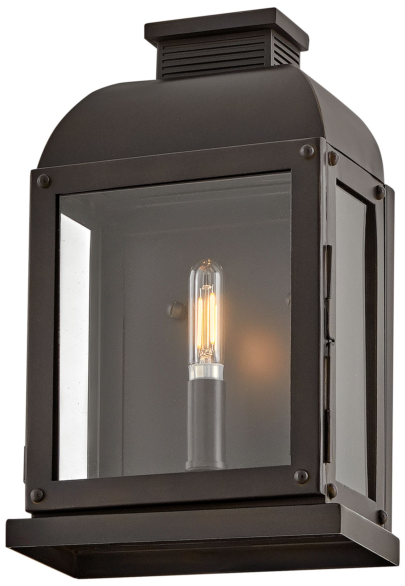 Hinkley Tiverton 12"H Dark Oxidized Brass Outdoor Wall Light