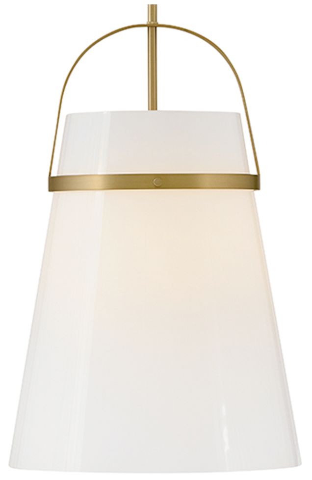 Image 2 Hinkley Tori 14" Wide Lacquered Brass Bell Pendant Light more views