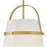 3_Hinkley Tori 14" Wide Lacquered Brass Bell Pendant Light more views