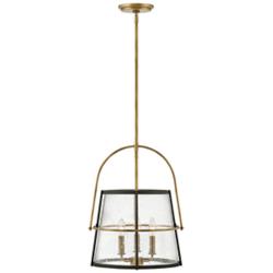 Hinkley Tournon 15" Wide Brass Modern Luxe Pendant Light