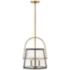 Hinkley Tournon 15" Wide Brass Modern Luxe Pendant Light