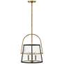 3_Hinkley Tournon 15" Wide Brass Modern Luxe Pendant Light more views