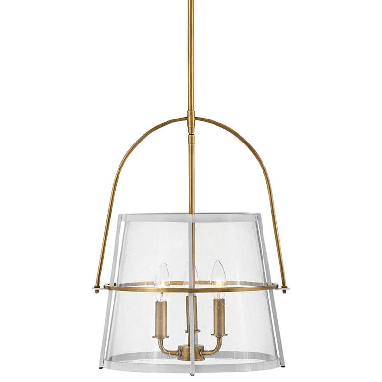 Image 3 Hinkley Tournon 15" Wide Heritage Brass 3-Light Pendant