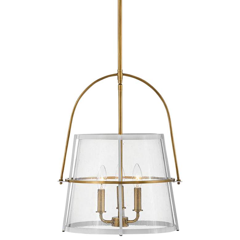 Image 3 Hinkley Tournon 15 inch Wide Heritage Brass 3-Light Pendant