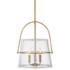 Hinkley Tournon 15" Wide Heritage Brass 3-Light Pendant