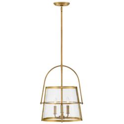 Hinkley Tournon 15" Wide Heritage Brass 4-Light Pendant