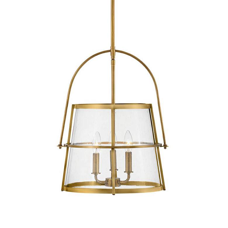 Image 2 Hinkley Tournon 15" Wide Heritage Brass 4-Light Pendant more views