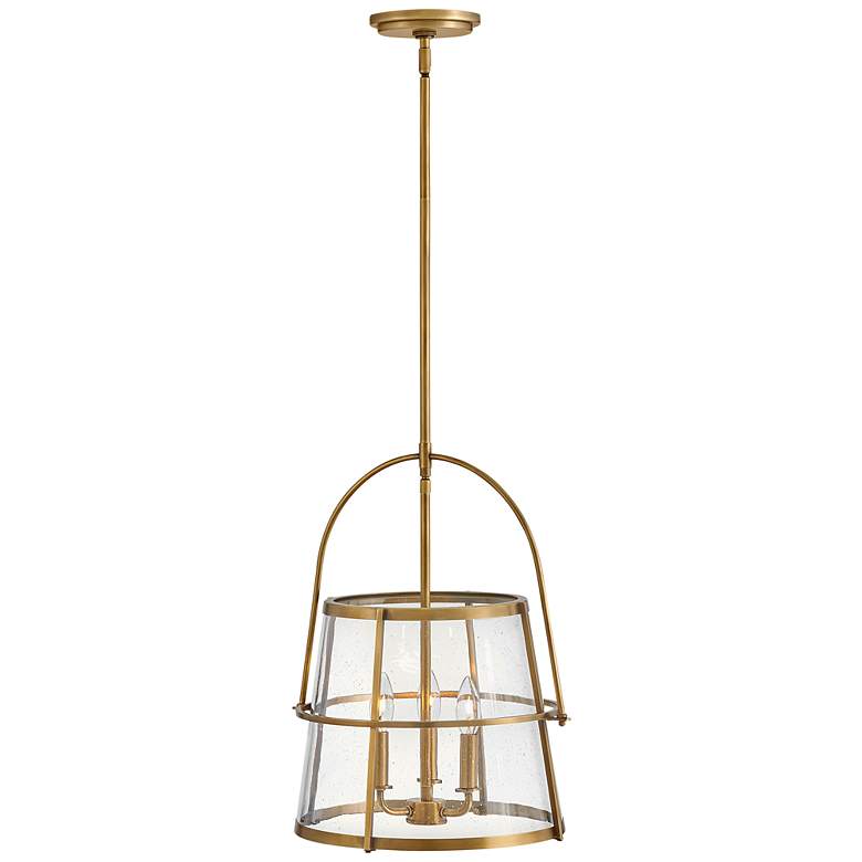 Image 3 Hinkley Tournon 15" Wide Heritage Brass 4-Light Pendant more views
