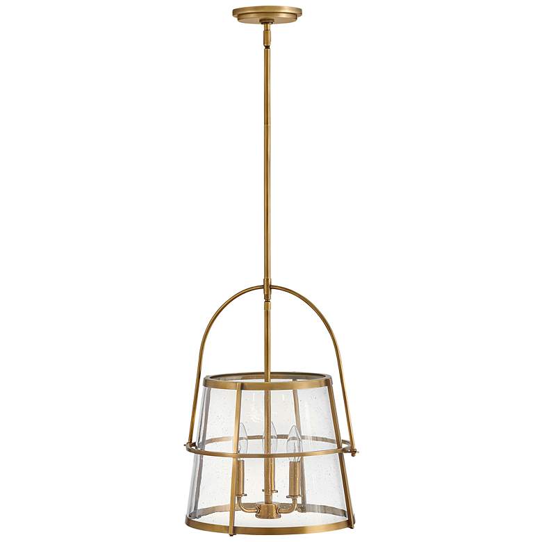 Image 7 Hinkley Tournon 15" Wide Heritage Brass 4-Light Pendant more views