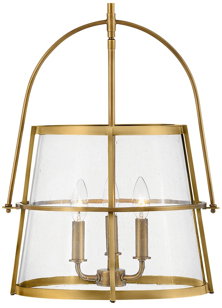 Hinkley Tournon 15" Wide Heritage Brass 4-Light Pendant