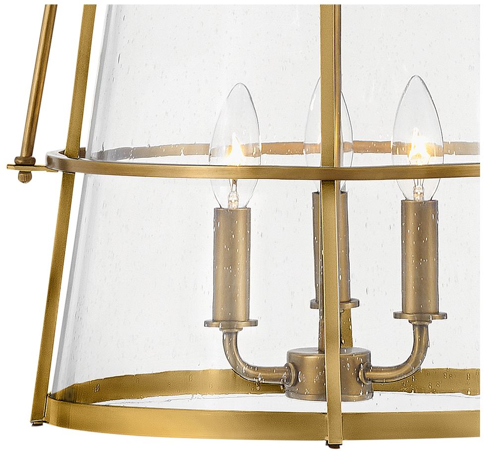 Hinkley Tournon 15" Wide Heritage Brass 4-Light Pendant