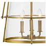 Hinkley Tournon 15" Wide Heritage Brass 4-Light Pendant
