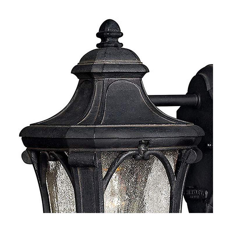 Image 2 Hinkley Trafalgar 10" High Museum Black Outdoor Wall Mount Lantern more views