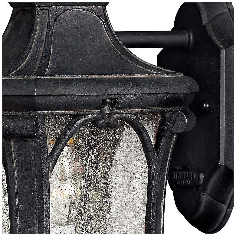 Image 3 Hinkley Trafalgar 10" High Museum Black Outdoor Wall Mount Lantern more views