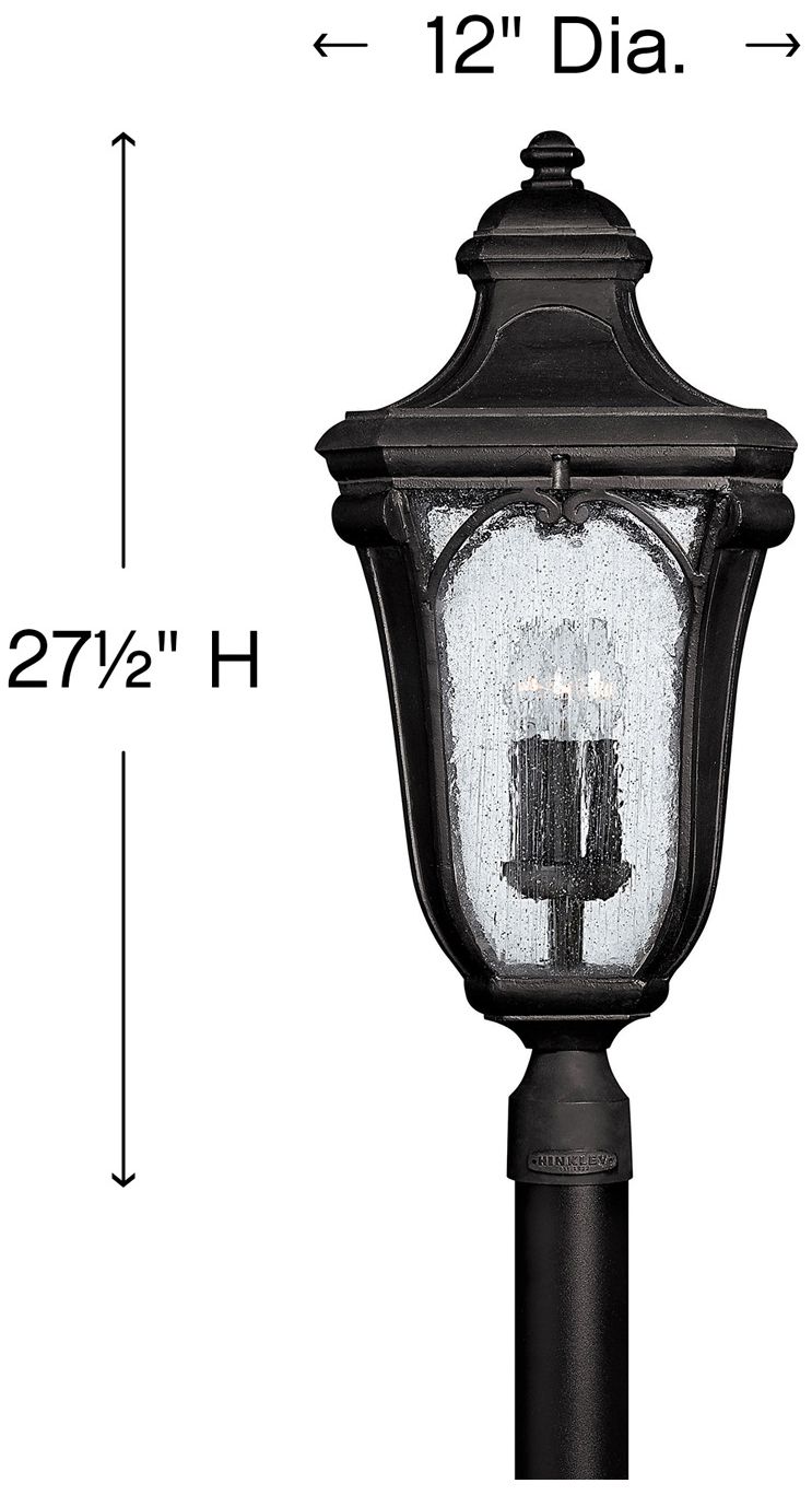 Image 4 Hinkley Trafalgar 27 1/2"H Museum Black Outdoor Post Light more views