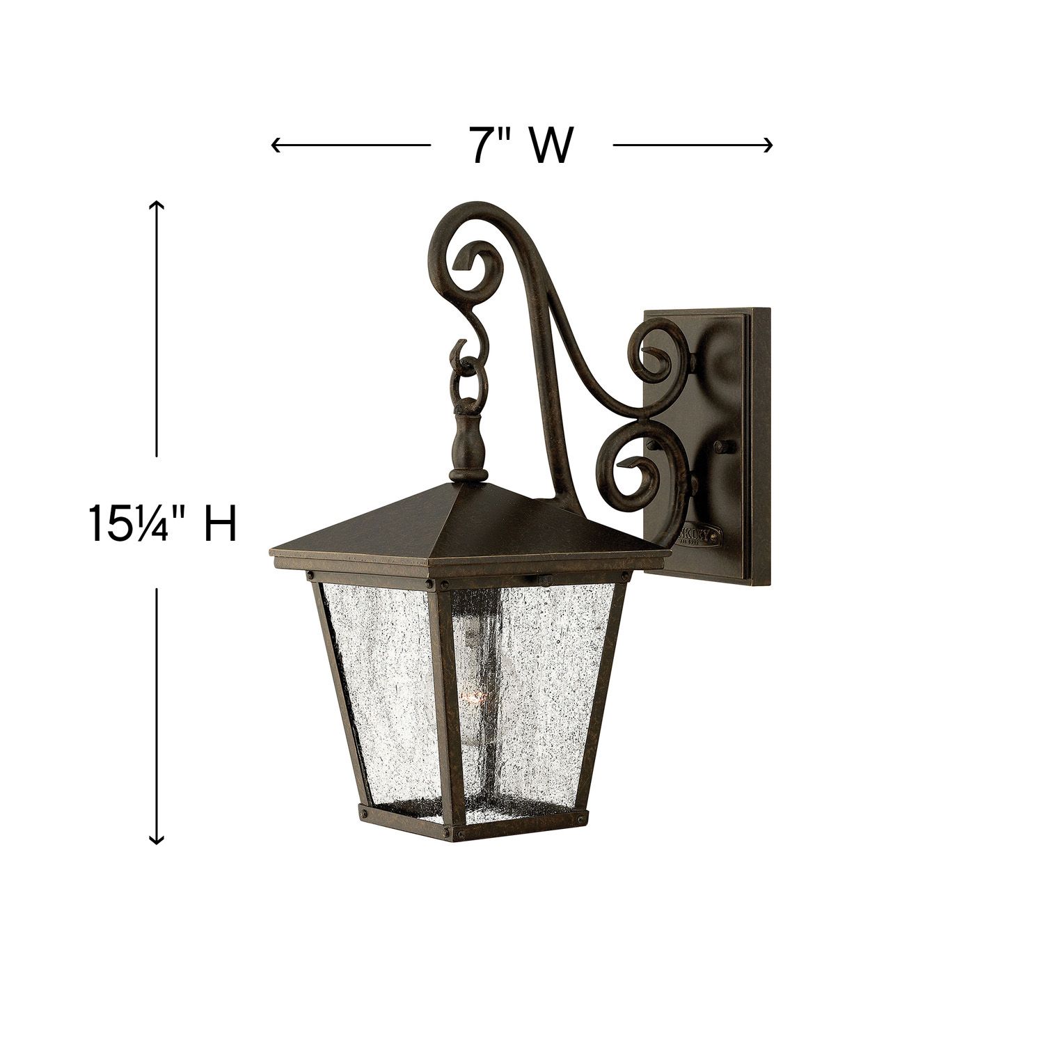 Image 6 Hinkley Trellis 15 1/4" High Bronze Outdoor Wall Lantern more views