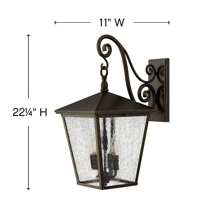 Image 4 Hinkley Trellis 22 1/4"H Regency Bronze Outdoor Wall Light more views