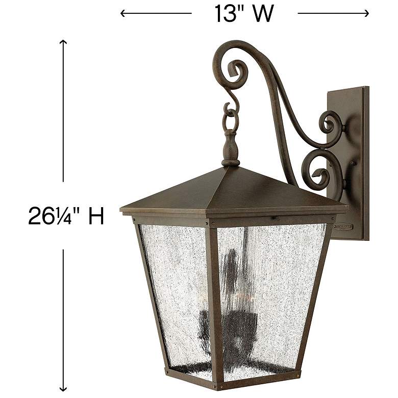 Image 4 Hinkley Trellis 26 1/4" High Bronze Outdoor Wall Lantern more views