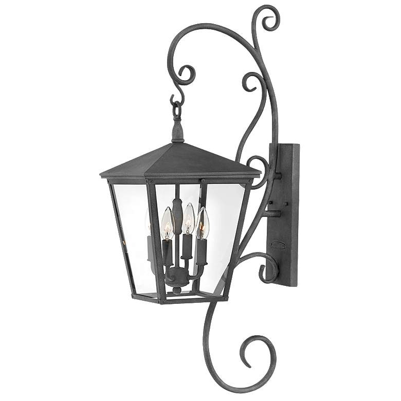 Image 1 Hinkley Trellis 35 3/4 inch High Aged Zinc Traditional Outdoor Wall Light
