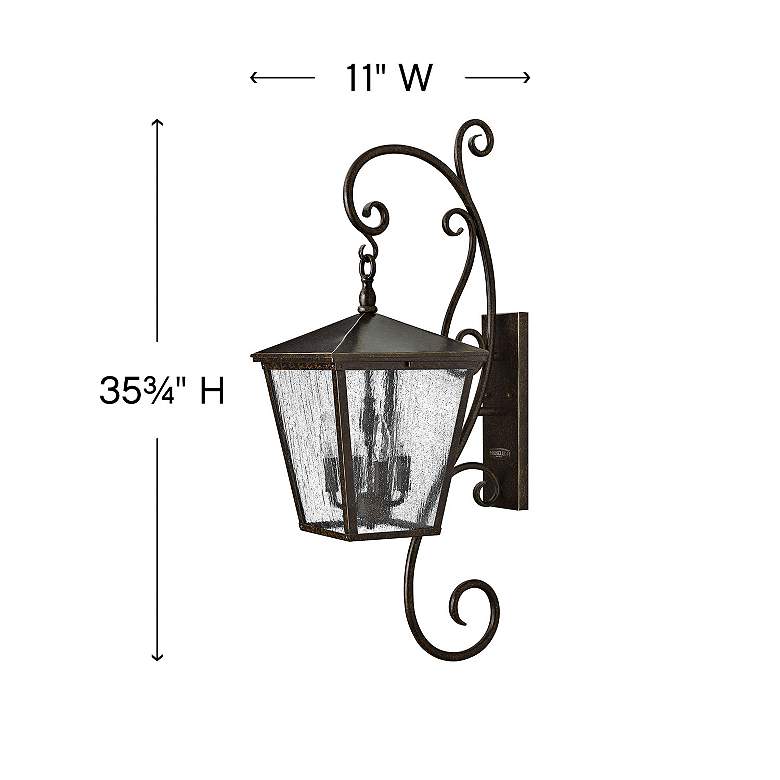Image 5 Hinkley Trellis 35 3/4"H Regency Bronze Outdoor Wall Light more views