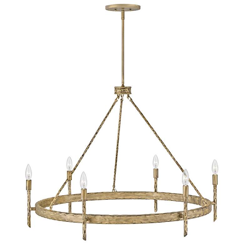 Image 2 Hinkley Tress 36 1/4" Wide Champagne Gold 6-Light Chandelier more views