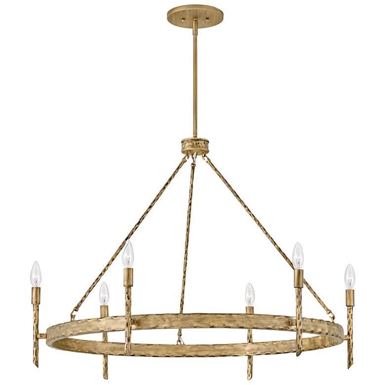 Image 6 Hinkley Tress 36 1/4" Wide Champagne Gold 6-Light Chandelier more views