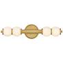 1_Hinkley Trigo 24"W Lacquered Brass 2-Light LED Bath Light