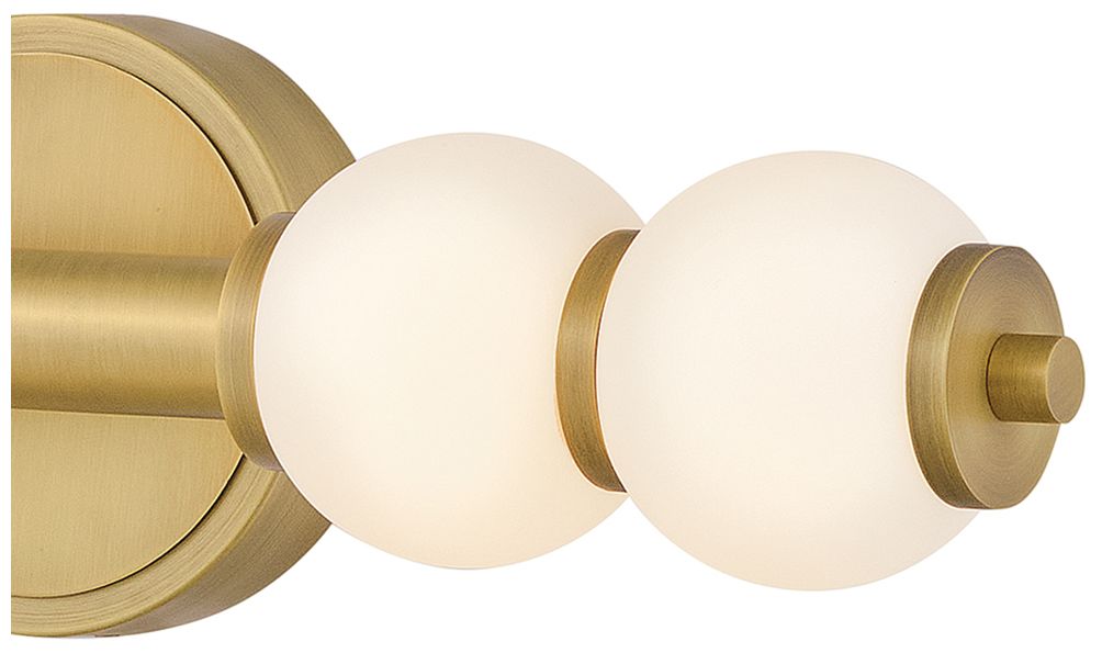 Image 2 Hinkley Trigo 24"W Lacquered Brass 2-Light LED Bath Light more views