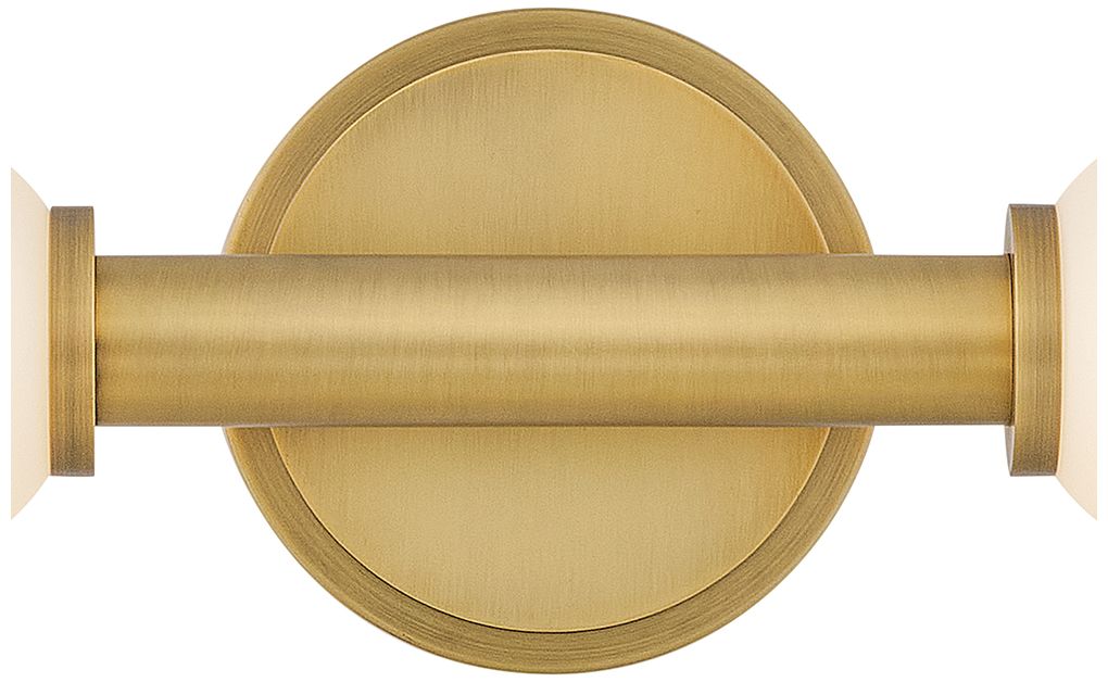 Image 3 Hinkley Trigo 24"W Lacquered Brass 2-Light LED Bath Light more views