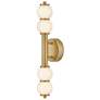 5_Hinkley Trigo 24"W Lacquered Brass 2-Light LED Bath Light more views