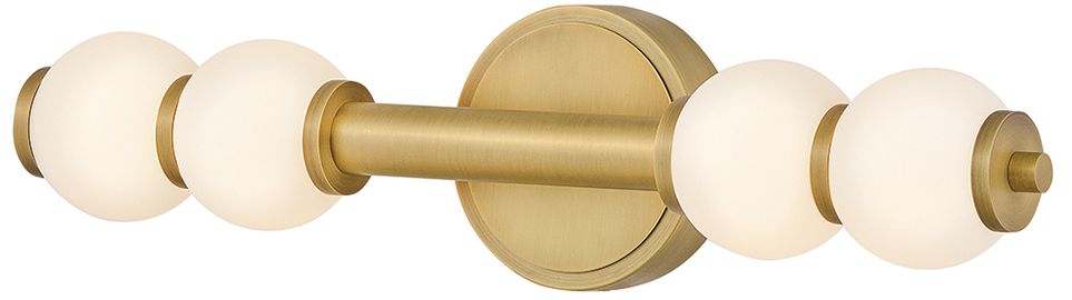 Image 6 Hinkley Trigo 24"W Lacquered Brass 2-Light LED Bath Light more views