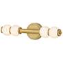 6_Hinkley Trigo 24"W Lacquered Brass 2-Light LED Bath Light more views