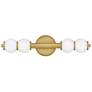 7_Hinkley Trigo 24"W Lacquered Brass 2-Light LED Bath Light more views