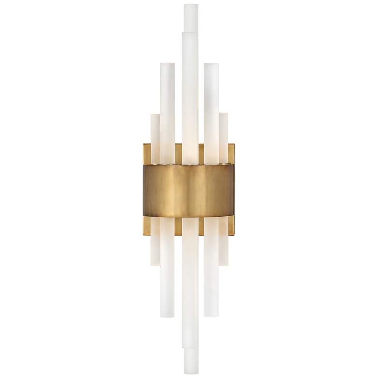 Image 1 Hinkley Trinity 22" High Modern Heritage Brass LED Wall Sconce