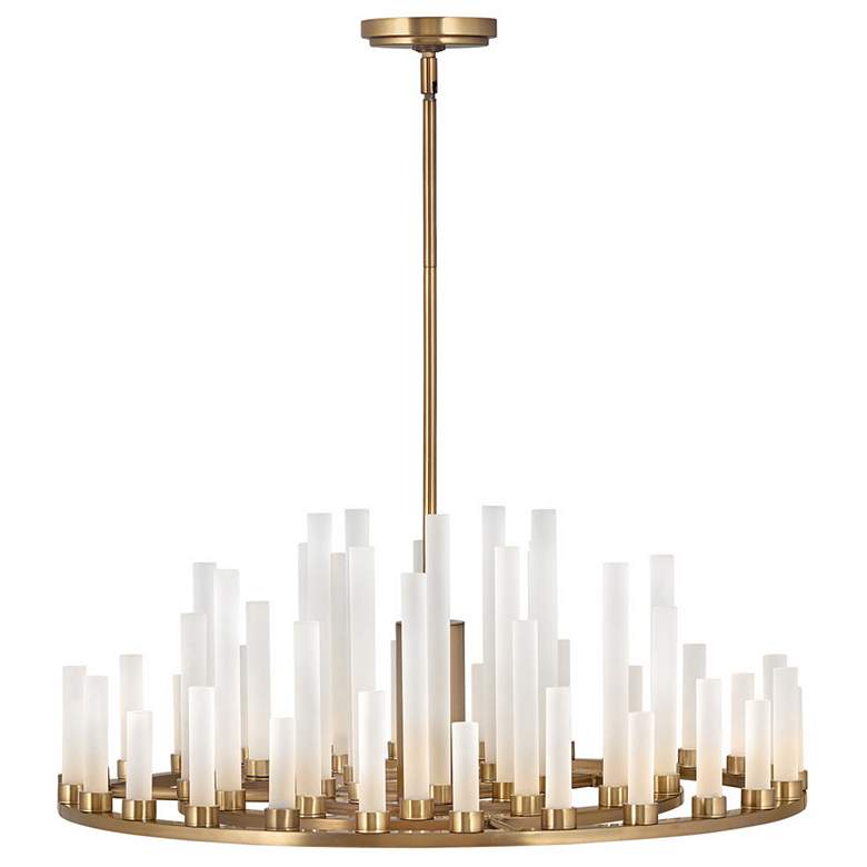 Image 1 Hinkley Trinity 27 1/4" Wide Brass Modern LED Ring Chandelier