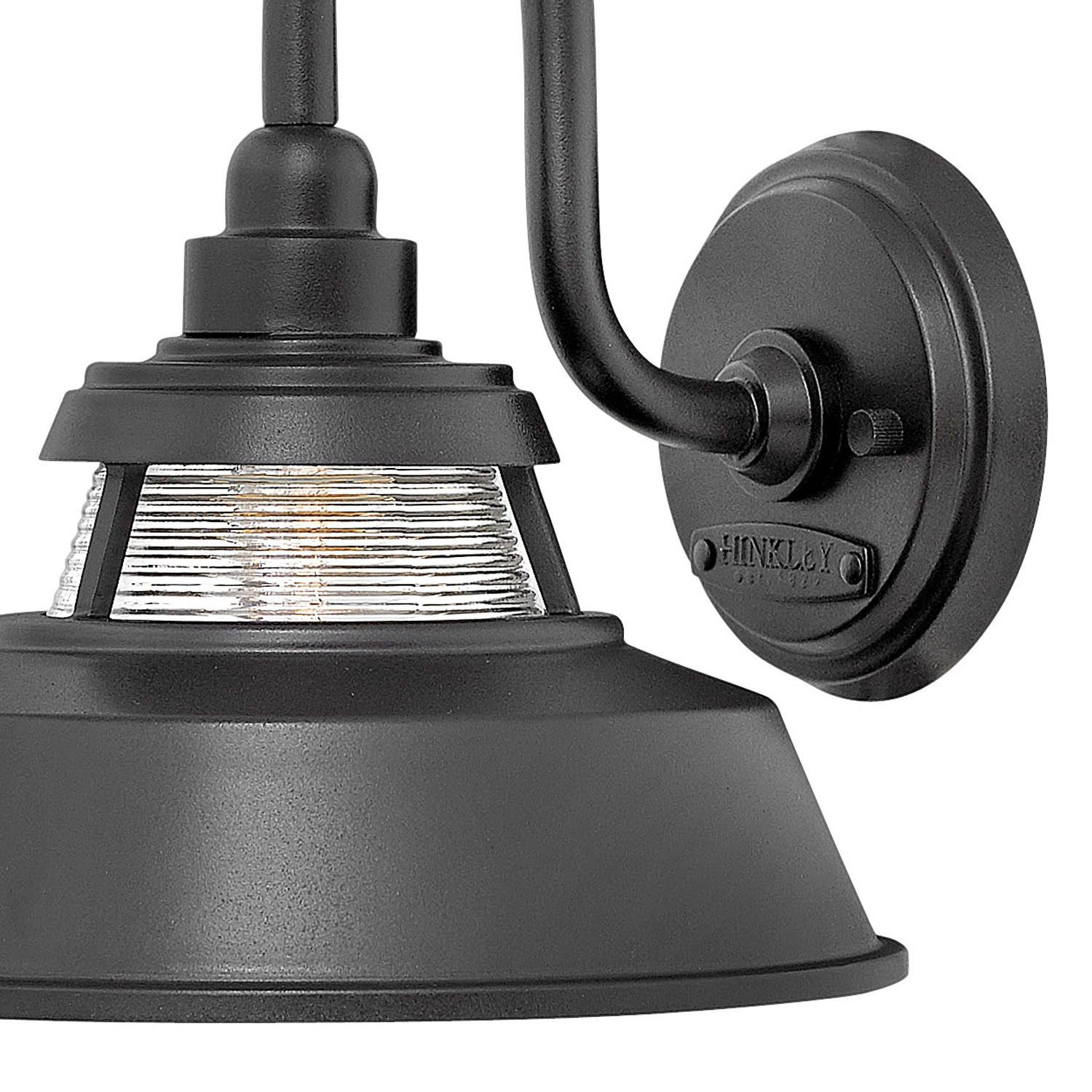 Image 4 Hinkley Troyer 10" High Black Outdoor Wall Light more views