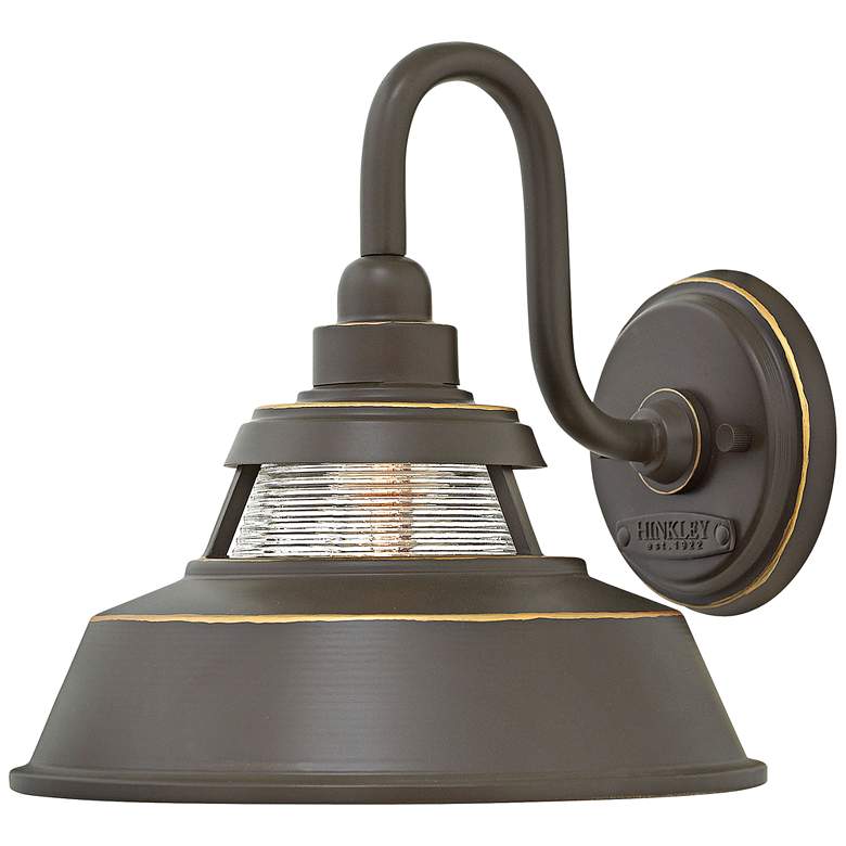 Image 1 Hinkley Troyer 10 inch High Oil Rubbed Bronze Outdoor Wall Light