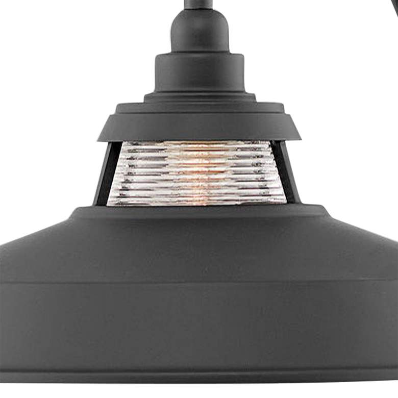 Image 3 Hinkley Troyer 12" High Black Outdoor Wall Light more views