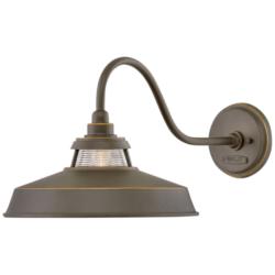 Hinkley Troyer 12" High Oil Rubbed Bronze Outdoor Wall Light