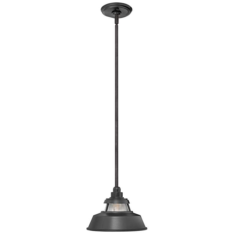 Image 1 Hinkley Troyer 7 1/2" High Black Outdoor Hanging Light