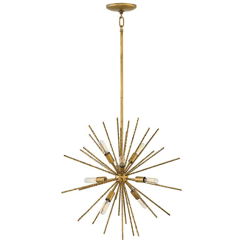 Image 1 Hinkley Tryst 22"W Burnished Gold 8-Light Sputnik Chandelier