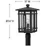 4_Hinkley Tucker 20 1/2" High Museum Black Outdoor Post Light more views