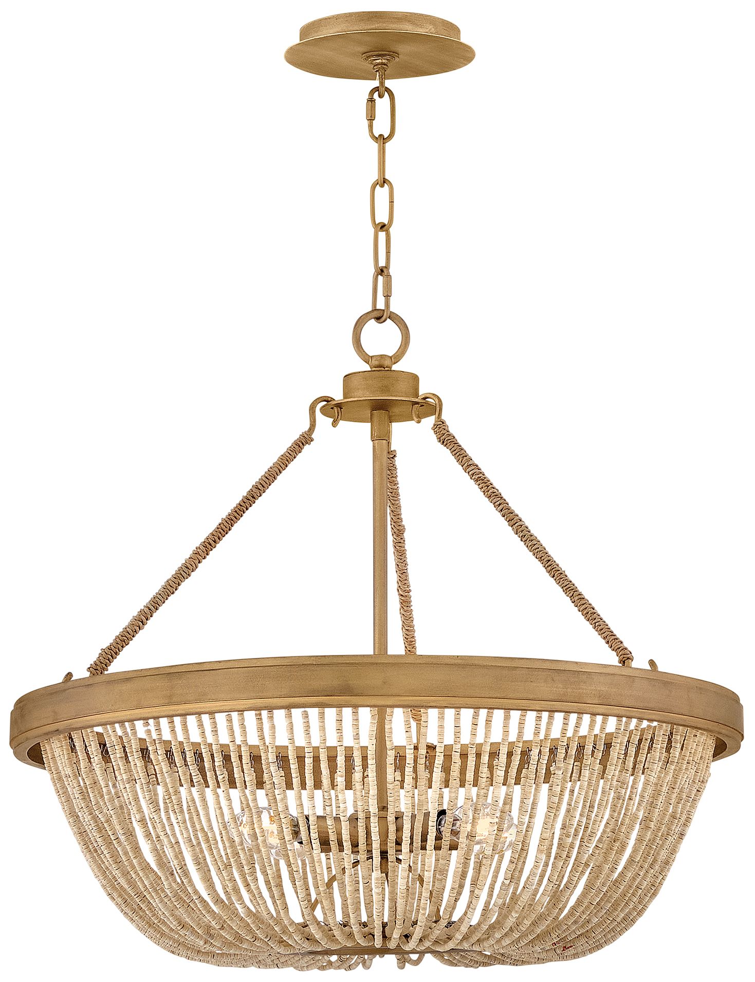Hinkley Tula Medium Chandelier 24" Burnished Gold