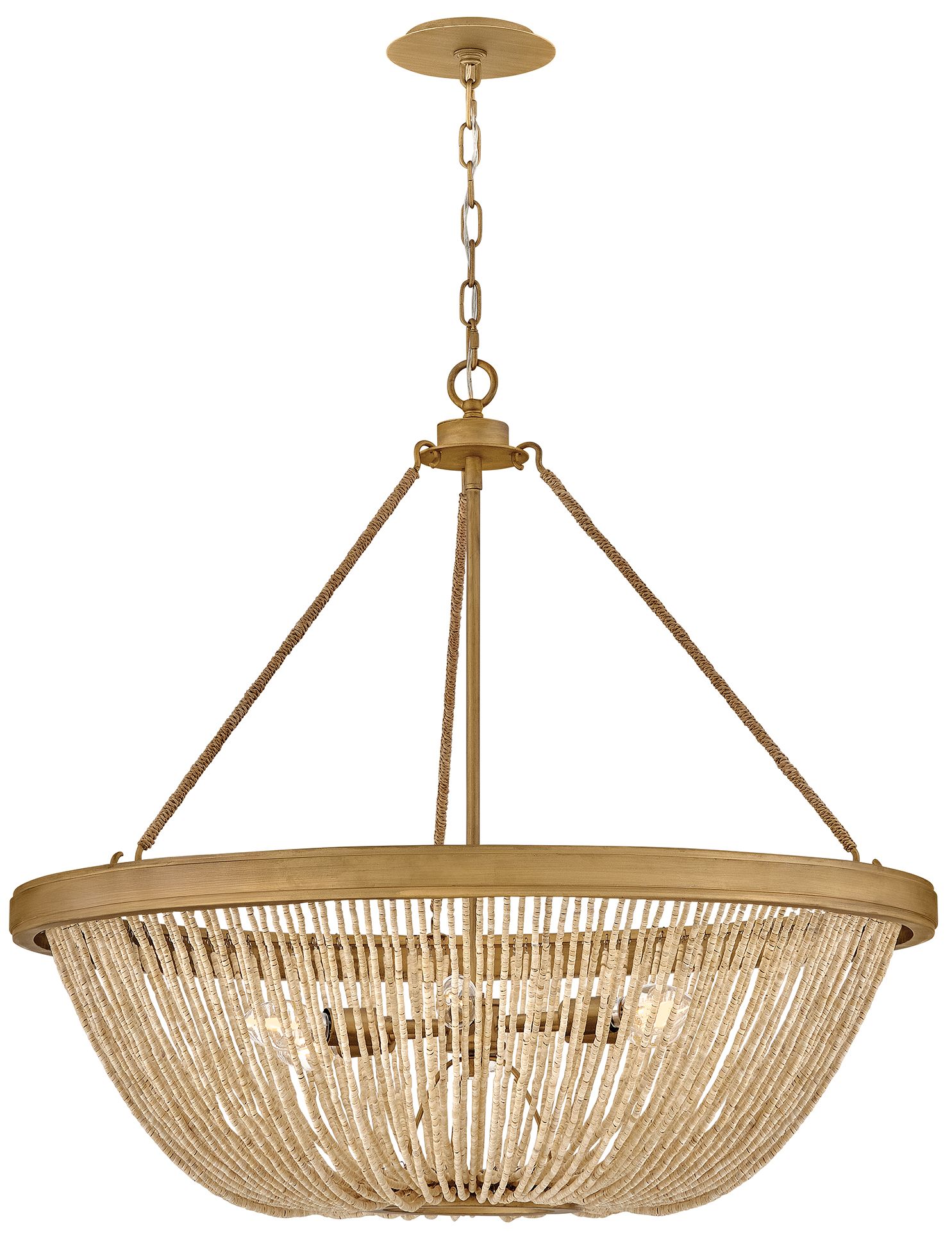 Hinkley Tula Medium Chandelier 32" Burnished Gold